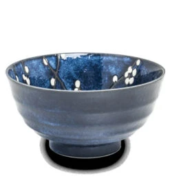 Ciotola Giapponese Per Udon - Hana Blue | Ø17 Cm | H8.7 Cm