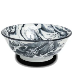 Ciotola Giapponese Tondo - Green Dragon | Ø19.2 Cm | H7.5 Cm