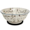 Ciotola In Ceramica Giapponese Edo Japan - Design Kawaii "Three Cats" (Grande Blu) -Offerte Mifan Negozio ciotola grande ceramica edo japan three cats blu