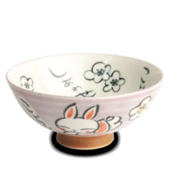 Ciotolina Giapponese Con Disegno Coniglio | Ø14 Cm | H6.5 Cm