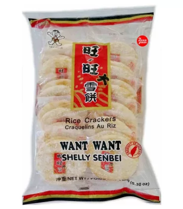 Cracker Di Riso Senbei Gusto Classico - Want Want 150g 3 Cracker Di Riso Senbei Gusto Classico - Want Want 150g