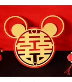 Decorazione Creativa A Cartone Del Capodanno Cinese 'XI' Per Finestra 28x24 Cm