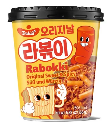 Delief Rabokki - Noodles E Tteokbokki Dolci & Piccanti - Pronta In 1 Minuto (165g) 3 Delief Rabokki - Noodles E Tteokbokki Dolci & Piccanti - Pronta In 1 Minuto (165g)