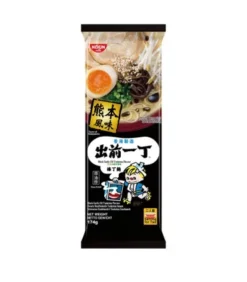 Nissin Ramen Noodels Al Gusto Di Tonkotsu Con Brodo Di Olio D'aglio Nero - 2 Porzione 174g