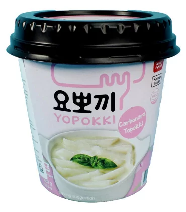 Topokki Istantaneo Coreano Al Gusto Carbonara – Yopokki Cup Con Gnocchi Di Riso Morbidi E Salsa Cremosa – Pronto In Pochi Minuti 3 Topokki Istantaneo Coreano Al Gusto Carbonara – Yopokki Cup Con Gnocchi Di Riso Morbidi E Salsa Cremosa – Pronto In Pochi Minuti