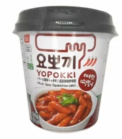 Gnocchi Di Riso Coreani Con Salsa Piccante Halal Topokki Cup - Yopokki 140g
