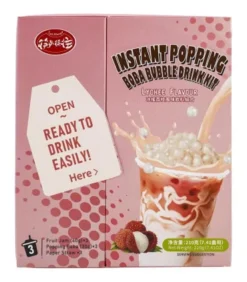 Kit Per Bevanda Con Popping Boba Instantaneo - Gusto Litchi | 3 Porzioni