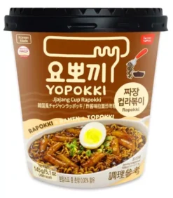 Gnocchi Di Riso Coreani Con Ramen Noodles Con Salsa Jjajang Rabokki Cup - Yopokki 145g
