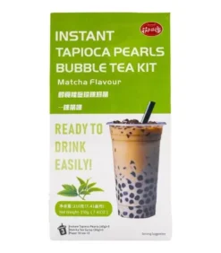 Kit Per Bubble Tea Con Perle Di Tapioca Instantanee - Gusto Matcha | 3 Porzioni