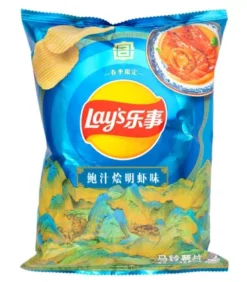 Patatine Lay's Sapore Di Salsa Di Abalone E Gamberi 60g - Croccantezze Orientali