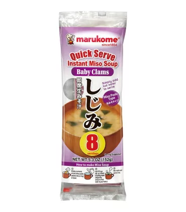 Marukome Miso Soup Instatanea Con Piccole Vongole - 152g 3 Marukome Miso Soup Instatanea Con Piccole Vongole - 152g
