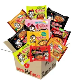 MiFan Box Sorpresa - SamYang Ramyun Noodles Coreani Supper Piccante Vari Gusti 12 Pz