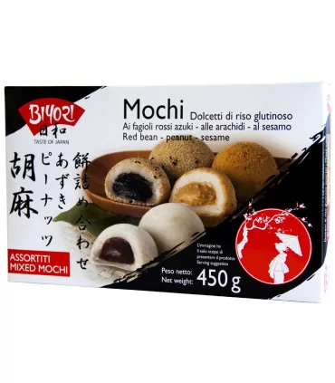 Mochi Dolce Giapponese Gusto Misti - Biyori 450g 3 Mochi Dolce Giapponese Gusto Misti - Biyori 450g