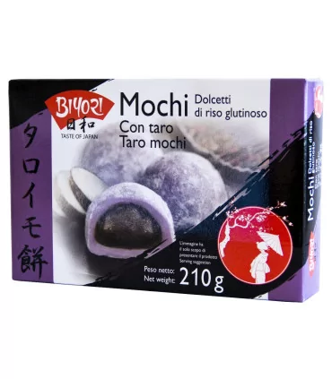 Mochi Dolce Giapponese Gusto Taro - Biyori 210g 3 Mochi Dolce Giapponese Gusto Taro - Biyori 210g
