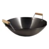Padella Wok In Ferro Dopio Manico - 36 Cm -Offerte Mifan Negozio padella wok in ferro dopio manico 36 cm