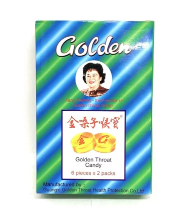 Pastiglie Naturali Per Gola Cinesi - Golden Throat Candy - 12 Compresse 3 Pastiglie Naturali Per Gola Cinesi - Golden Throat Candy - 12 Compresse