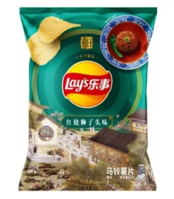 Patatine Lay's Cinesi Gusto Polpette Di Maiale Stufate - Tradizione Di Yangzhou 60g