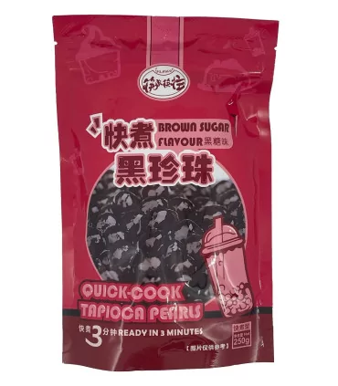 Perle Di Tapioca Gusto Alla Zucchero Bruno Per Bubble Tea - KLKW 250g 2 Perle Di Tapioca Gusto Alla Zucchero Bruno Per Bubble Tea - KLKW 250g