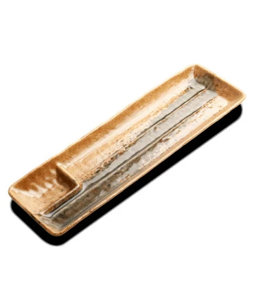 Piatto Giapponese Per Sushi -Yellow | 33,5 X 10,5 Cm | H2,5 Cm 3 Piatto Giapponese Per Sushi -Yellow | 33,5 X 10,5 Cm | H2,5 Cm