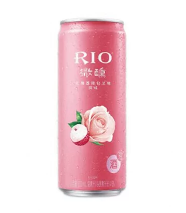 Rio Cocktail Vodka E Brandy Con Litchi E Rosa - 330ml -3% 3 Rio Cocktail Vodka E Brandy Con Litchi E Rosa - 330ml -3%