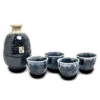 Sake Set 300ml - 5 Pcs | Blue Indigo