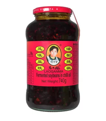 Salsa Piccante In Olio Con Fagioli Neri - Lao Gan Ma 740g 3 Salsa Piccante In Olio Con Fagioli Neri - Lao Gan Ma 740g