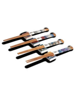 Set Bacchette Con Holder - 4 Pers | Japanese Motif 22,5 Cm