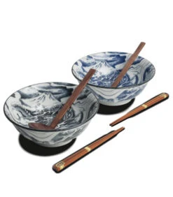 Set Ciotola Giapponese Per Ramen - 2 Pers - Dragon | Ø20.5 Cm | H8 Cm