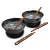 Set Ciotola Giapponese Per Ramen - 2 Pers - Kuro | Ø22 Cm | H9 Cm