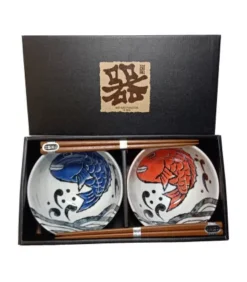 Set Citole Udon Da 2 Persone Con Pesce Blu Roso - HIBIKI