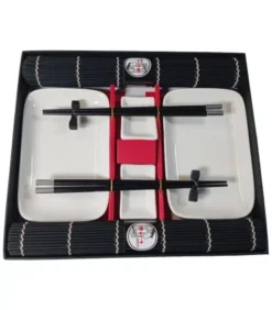 Set Servizio Da Sushi Nero Per 2 Persone