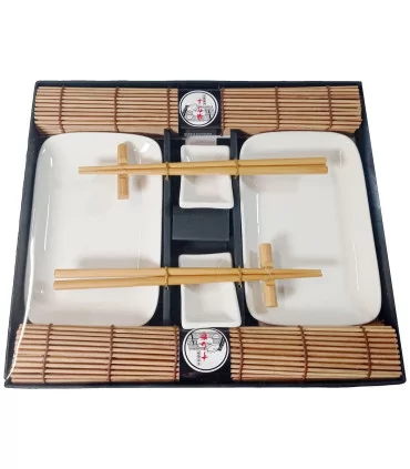 Set Servizo Da Sushi Marrone Per 2 Persone 3 Set Servizo Da Sushi Marrone Per 2 Persone