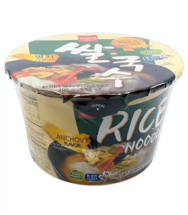Spaghetti Di Riso Istantaneo Coreani Con Brodo Di Acciughe Rice Noodle Bowl - Wang 100g 3 Spaghetti Di Riso Istantaneo Coreani Con Brodo Di Acciughe Rice Noodle Bowl - Wang 100g