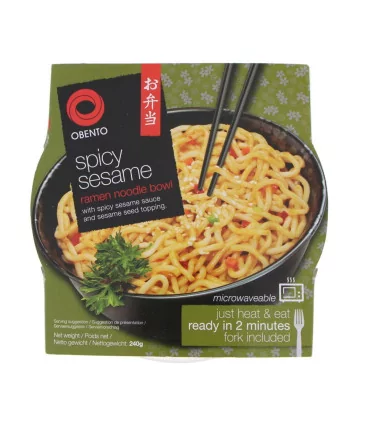 Spaghetti Udon Istantneo Con Salsa Sesamo Piccante - Obento 240g 3 Spaghetti Udon Istantneo Con Salsa Sesamo Piccante - Obento 240g