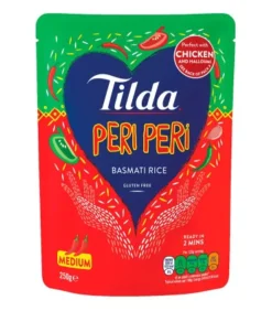 Tilda Riso Basmati Peri Peri - Speziato, Senza Glutine, Pronto In 2 Minuti