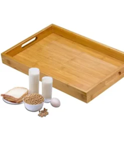 Vassoio In Bambù Con Due Manici - Size M