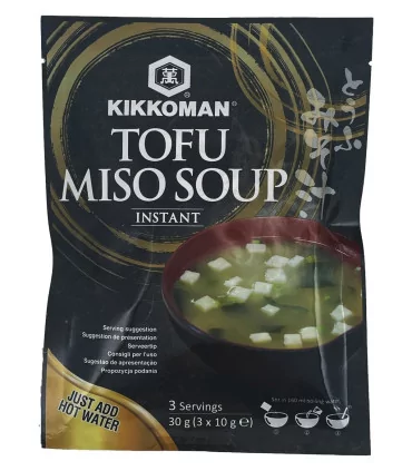 Zuppa Di Miso Istantanea Con Tofu - Kikkoman 3 Porzioni 3 Zuppa Di Miso Istantanea Con Tofu - Kikkoman 3 Porzioni