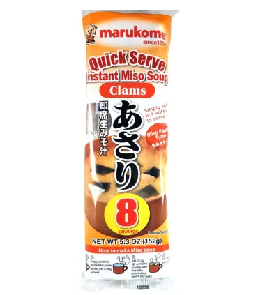 Zuppa Di Miso Istantaneo Con Vongole 8 Porzion I- Marukome 152g 3 Zuppa Di Miso Istantaneo Con Vongole 8 Porzion I- Marukome 152g